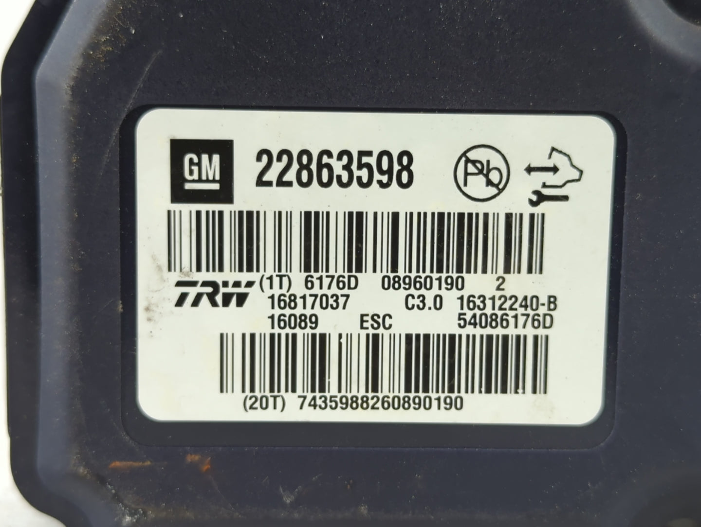 2016-2019 Chevrolet Malibu Throttle Body Fits Fits 2016 2017 2018 2019 OEM Used Auto Parts - Oemusedautoparts1.com