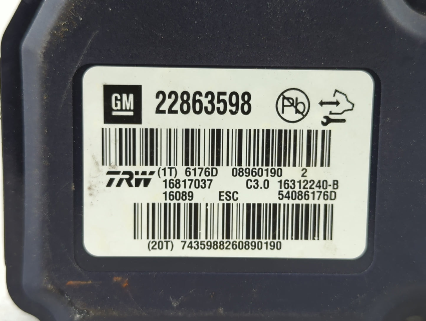 2016-2019 Chevrolet Malibu Throttle Body Fits Fits 2016 2017 2018 2019 OEM Used Auto Parts - Oemusedautoparts1.com