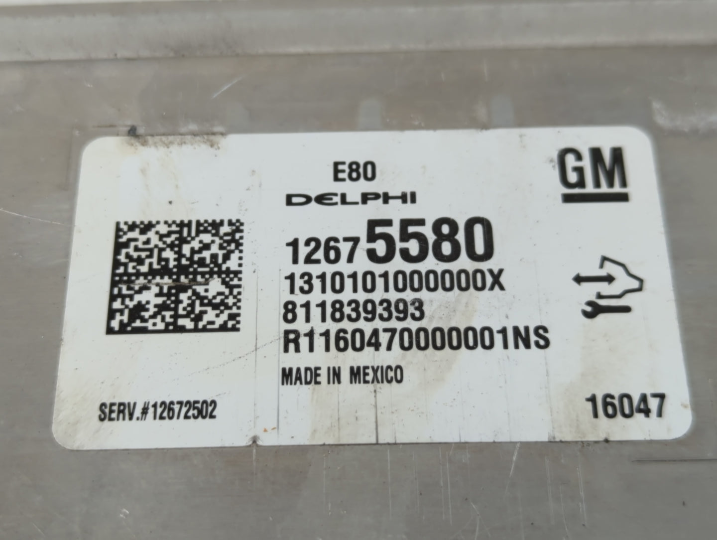 2016 Chevrolet Malibu PCM Engine Control Computer ECU ECM PCU OEM P/N:12675580 Fits OEM Used Auto Parts - Oemusedautoparts1.