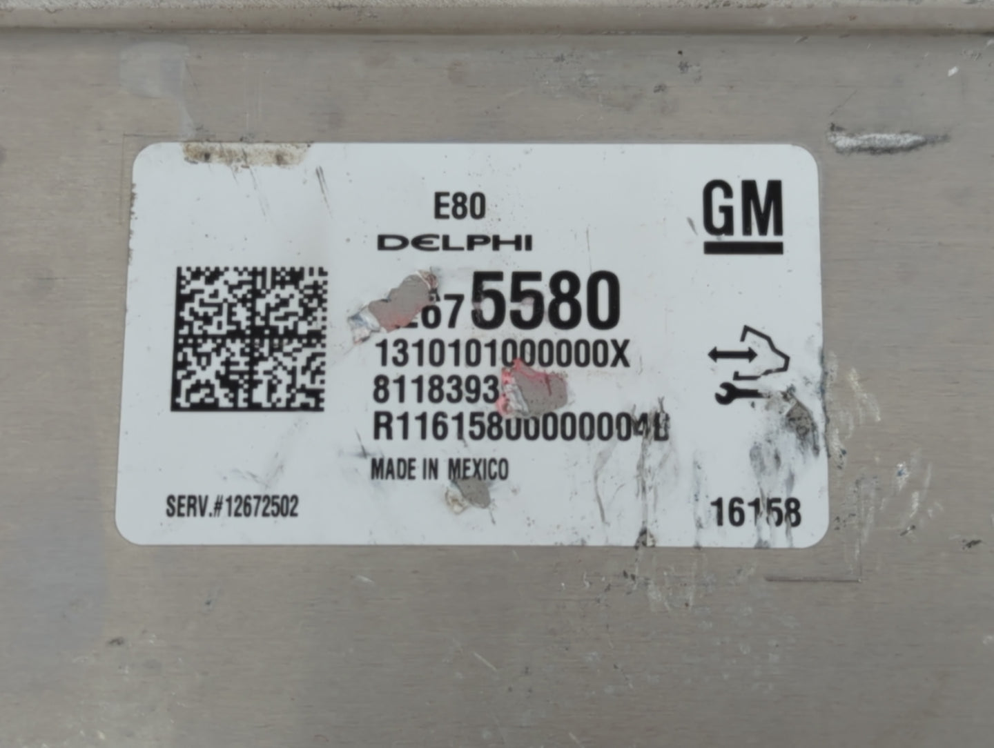 2016 Chevrolet Malibu PCM Engine Control Computer ECU ECM PCU OEM P/N:12675580 Fits OEM Used Auto Parts - Oemusedautoparts1.