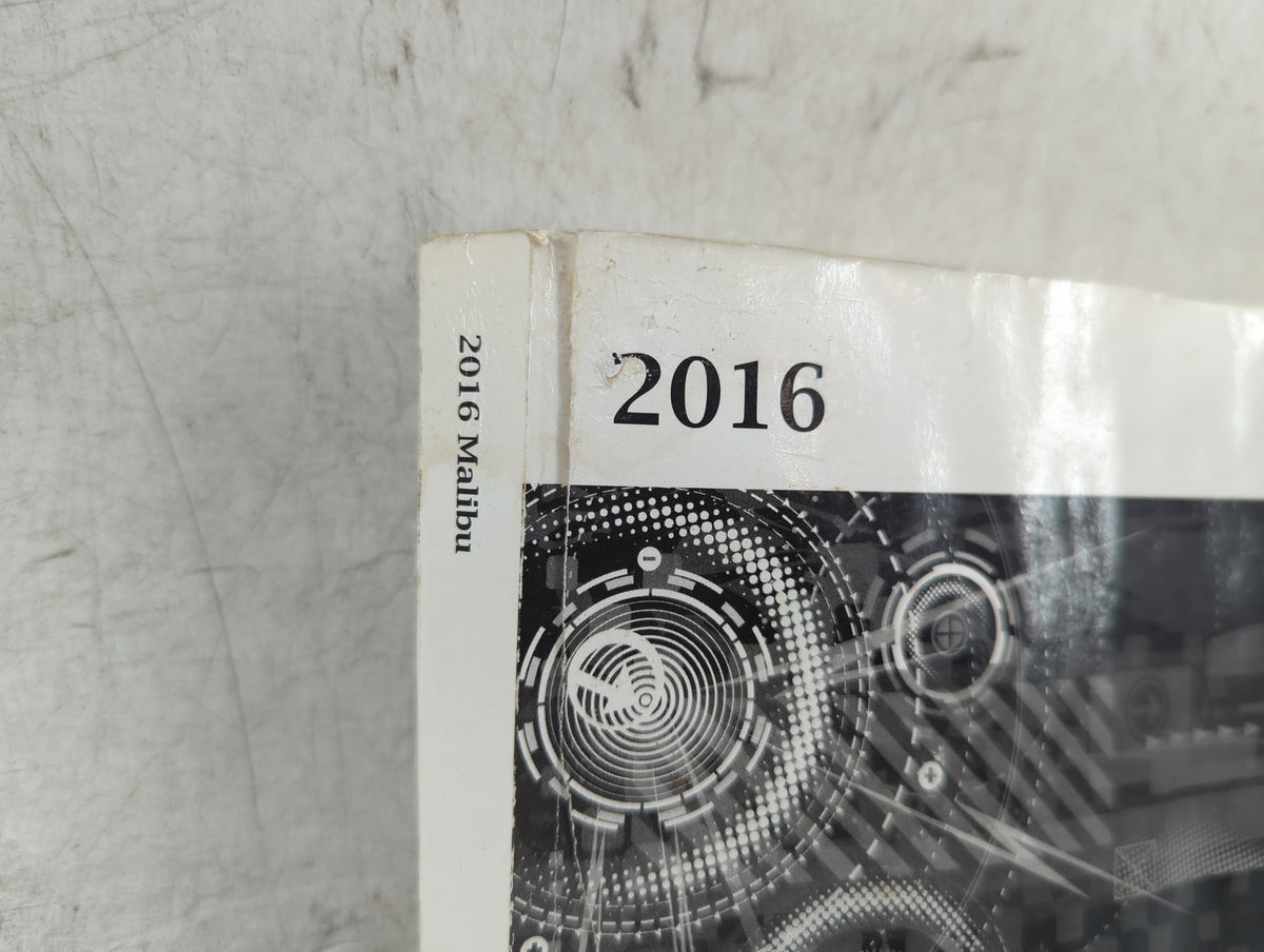 2016 Chevrolet Malibu Owners Manual Book Guide OEM Used Auto Parts - Oemusedautoparts1.com