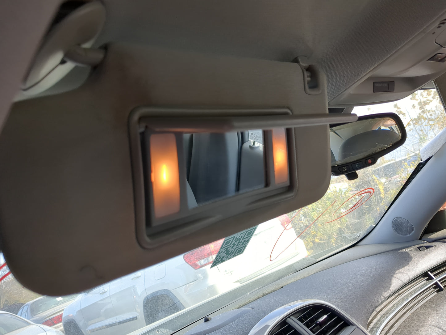 2016 Chevrolet Malibu Limited Sun Visor Shade Replacement Driver Left Mirror Fits Fits 2013 2014 2015 OEM Used Auto Parts - 