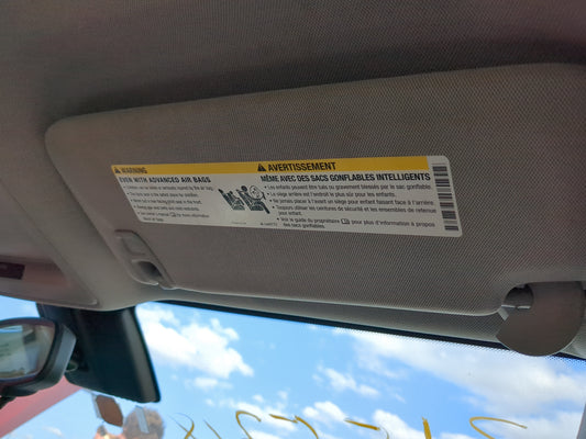 2016 Chevrolet Malibu Limited Sun Visor Shade Replacement Passenger Right Mirror Fits Fits 2013 2014 2015 OEM Used Auto Part