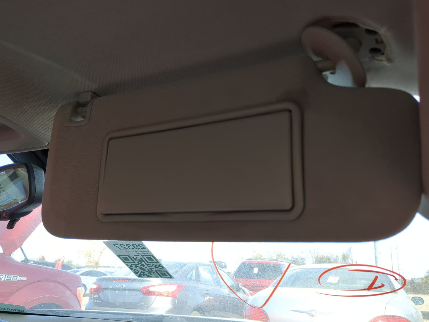 2016 Chevrolet Malibu Limited Sun Visor Shade Replacement Passenger Right Mirror Fits Fits 2013 2014 2015 OEM Used Auto Part