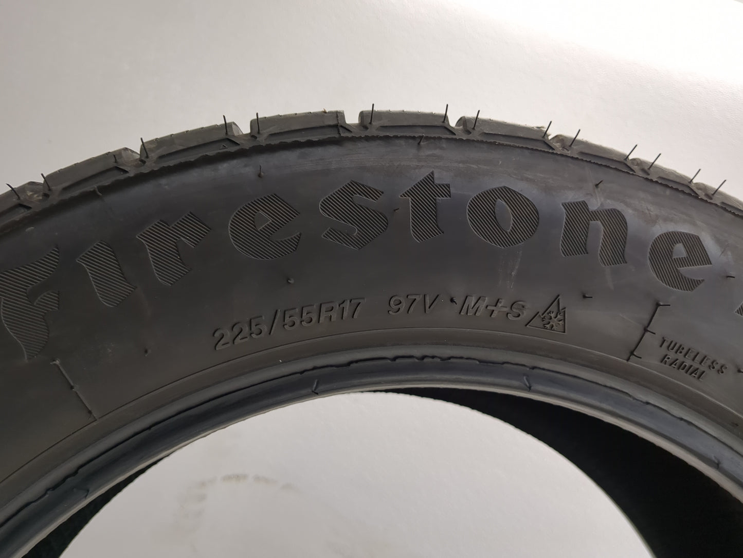 Used Tire 225/55R17 FIRESTONE WEATHERGRIP 97V - Tread Depth 8.5/32 - Oemusedautoparts1.com