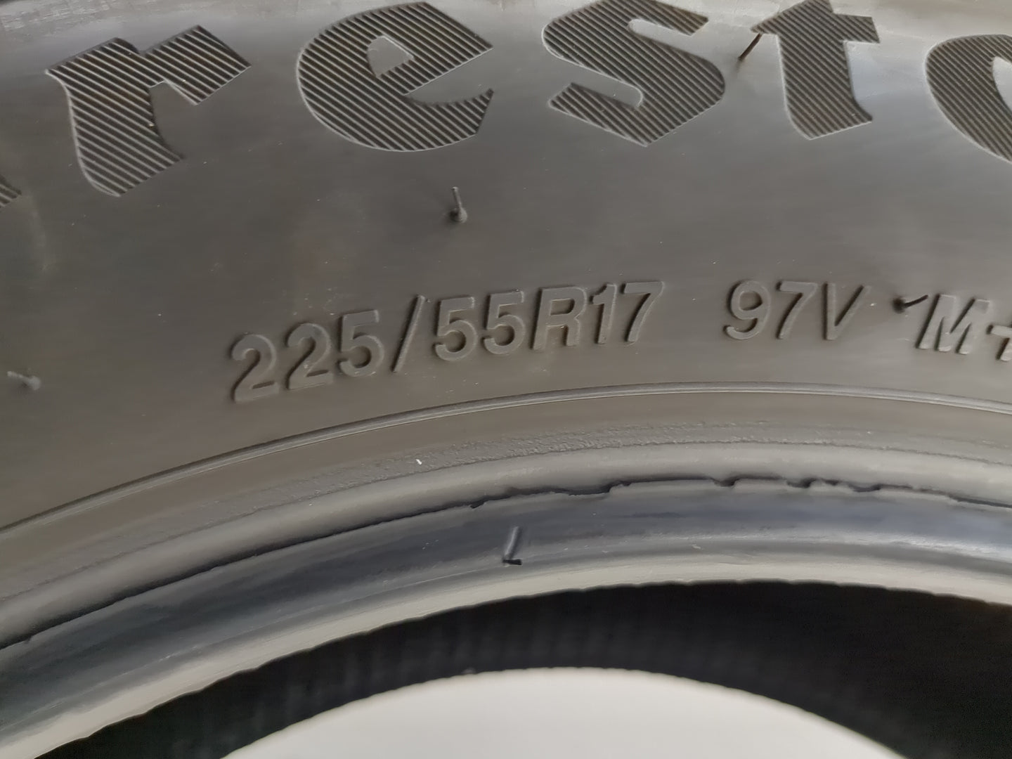 Used Tire 225/55R17 FIRESTONE WEATHERGRIP 97V - Tread Depth 8.5/32 - Oemusedautoparts1.com