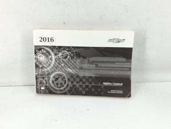 compare product 2016 Chevrolet Malibu Limited Owners Manual Book Guide P/N:23179986 A OEM Used Auto Parts