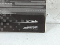 2016 Chevrolet Silverado Owners Manual Book Guide P/N:23133519 B OEM Used Auto Parts - Oemusedautoparts1.com