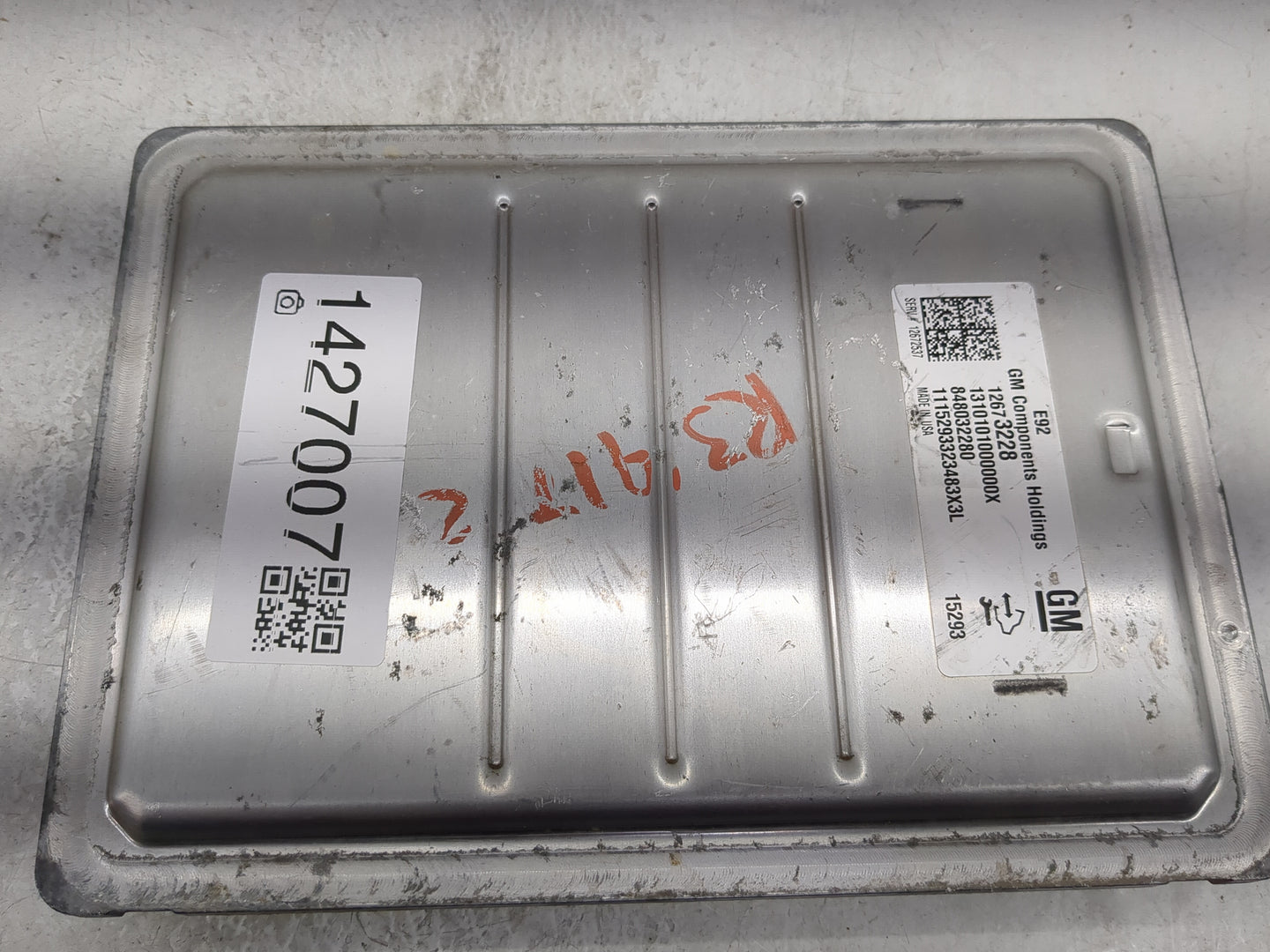 2014-2016 Chevrolet Silverado 1500 PCM Engine Control Computer ECU ECM PCU OEM P/N:848032280 12673228 Fits Fits 2014 2015 20