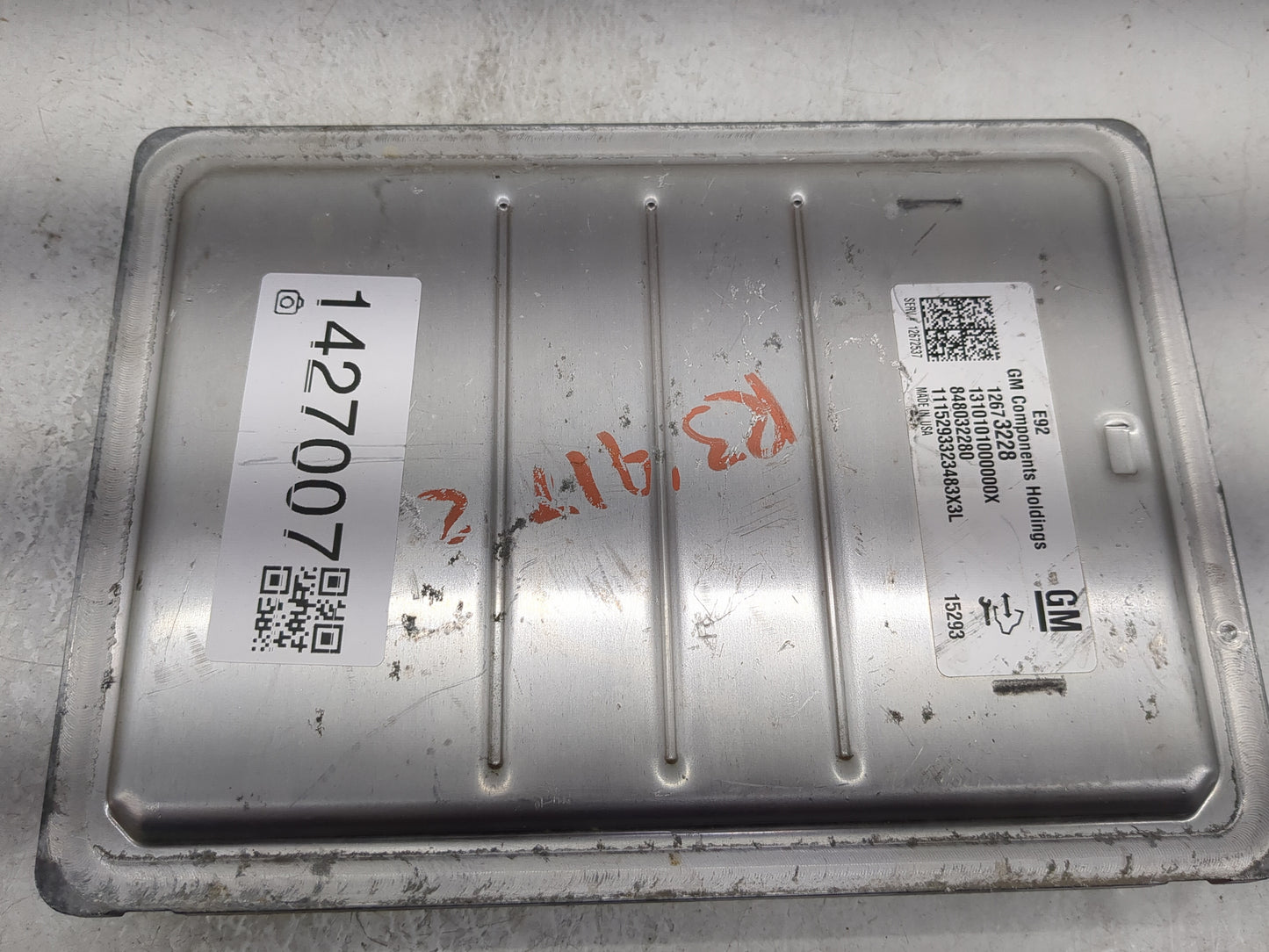 2014-2016 Chevrolet Silverado 1500 PCM Engine Control Computer ECU ECM PCU OEM P/N:848032280 12673228 Fits Fits 2014 2015 20