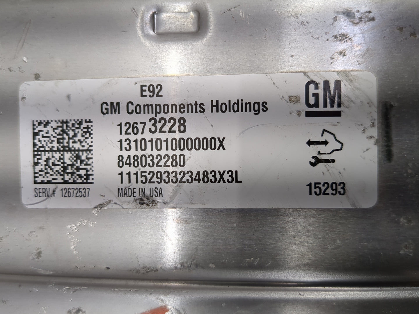 2014-2016 Chevrolet Silverado 1500 PCM Engine Control Computer ECU ECM PCU OEM P/N:848032280 12673228 Fits Fits 2014 2015 20