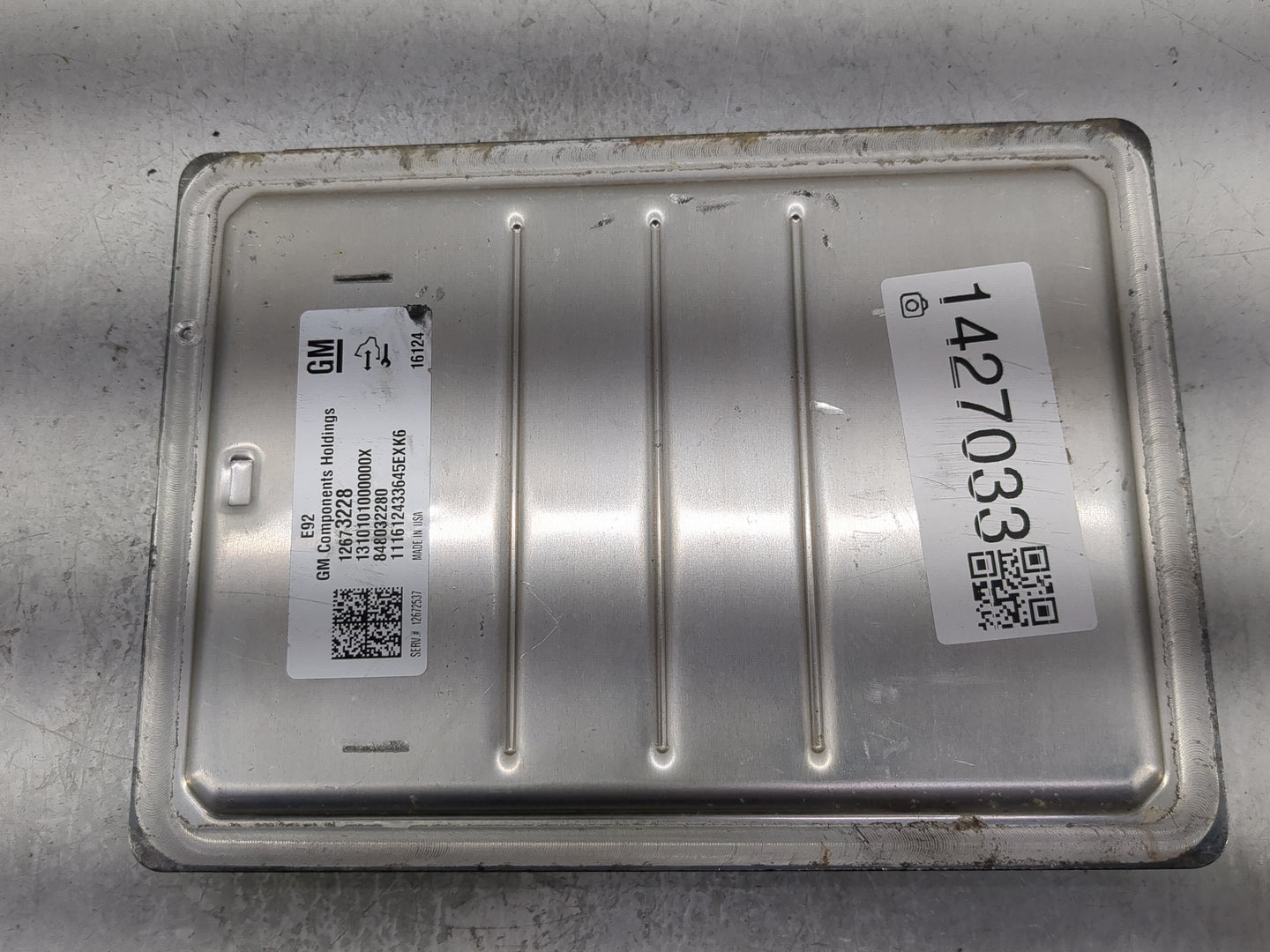 2014-2016 Chevrolet Silverado 1500 PCM Engine Control Computer ECU ECM PCU OEM P/N:12673228 12672537 Fits Fits 2014 2015 201