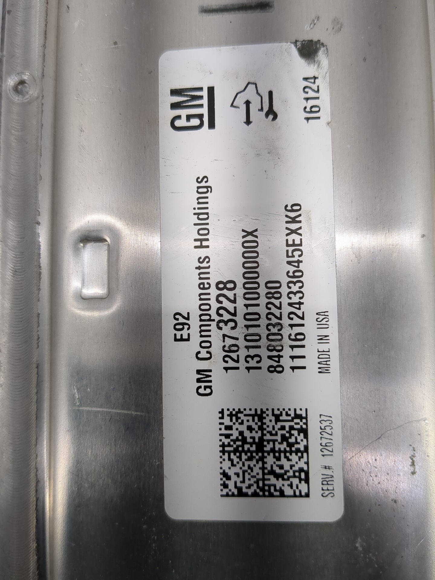 2014-2016 Chevrolet Silverado 1500 PCM Engine Control Computer ECU ECM PCU OEM P/N:12673228 12672537 Fits Fits 2014 2015 201