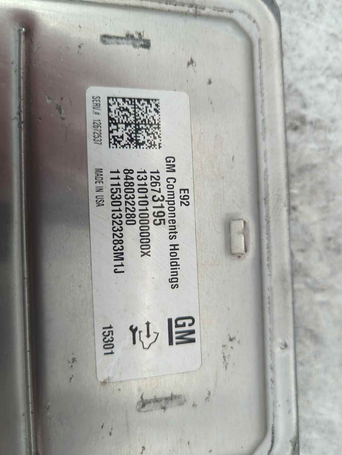 2014-2016 Chevrolet Silverado 1500 PCM Engine Control Computer ECU ECM PCU OEM P/N:12673195 12672337 Fits 2014 2015 2016 OEM