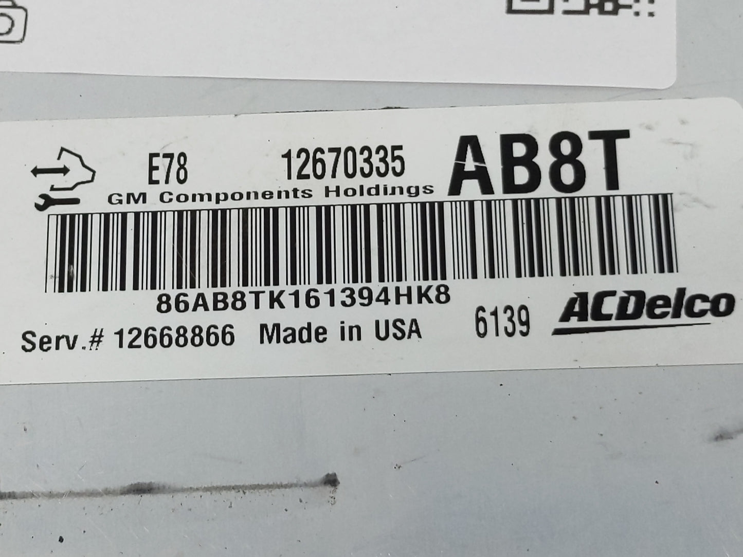 2016 Chevrolet Silverado 2500 PCM Engine Control Computer ECU ECM PCU OEM P/N:12670335 Fits Fits 2011 2012 2013 2014 2015 OE