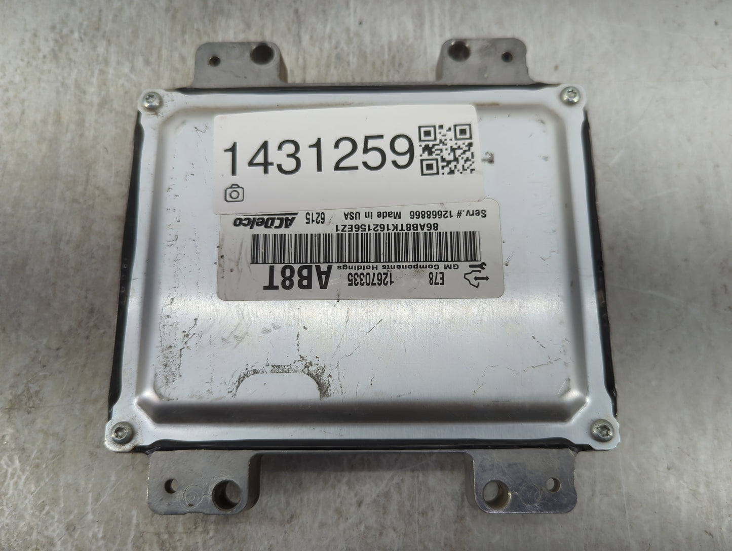 2016 Chevrolet Silverado 2500 PCM Engine Control Computer ECU ECM PCU OEM P/N:12670335 Fits Fits 2011 2012 2013 2014 2015 OE