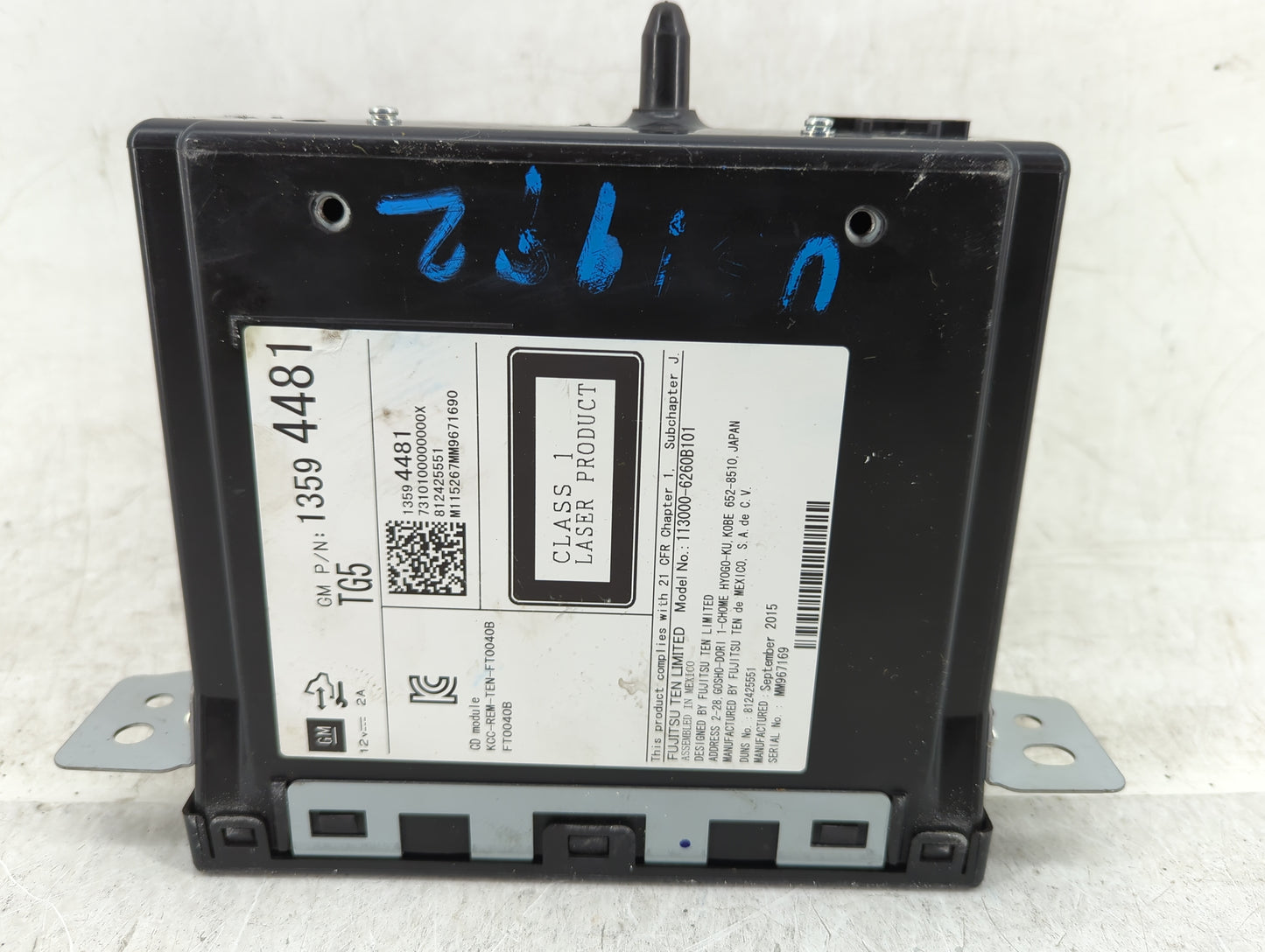 2015-2018 Chevrolet Silverado 3500 Radio AM FM Cd Player Receiver Replacement P/N:13594481 Fits Fits 2015 2016 2017 2018 201