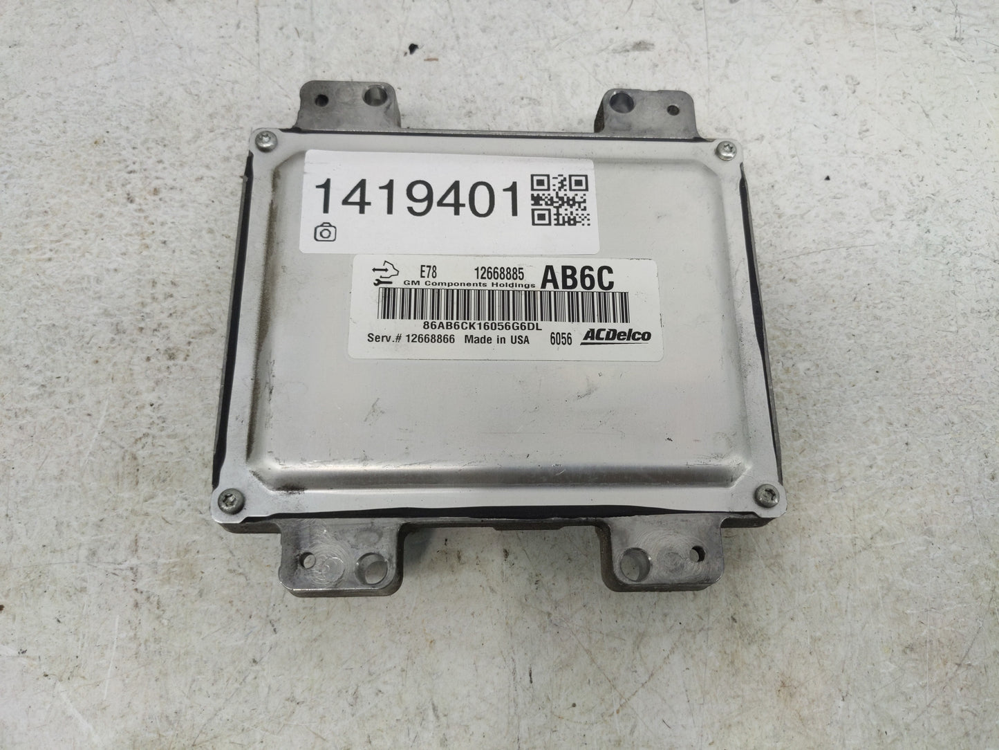 2012-2016 Chevrolet Sonic PCM Engine Control Computer ECU ECM PCU OEM P/N:12668885 Fits Fits 2011 2012 2013 2014 2015 2016 O