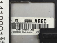 2012-2016 Chevrolet Sonic PCM Engine Control Computer ECU ECM PCU OEM P/N:12668885 12668866 Fits OEM Used Auto Parts - Oemus