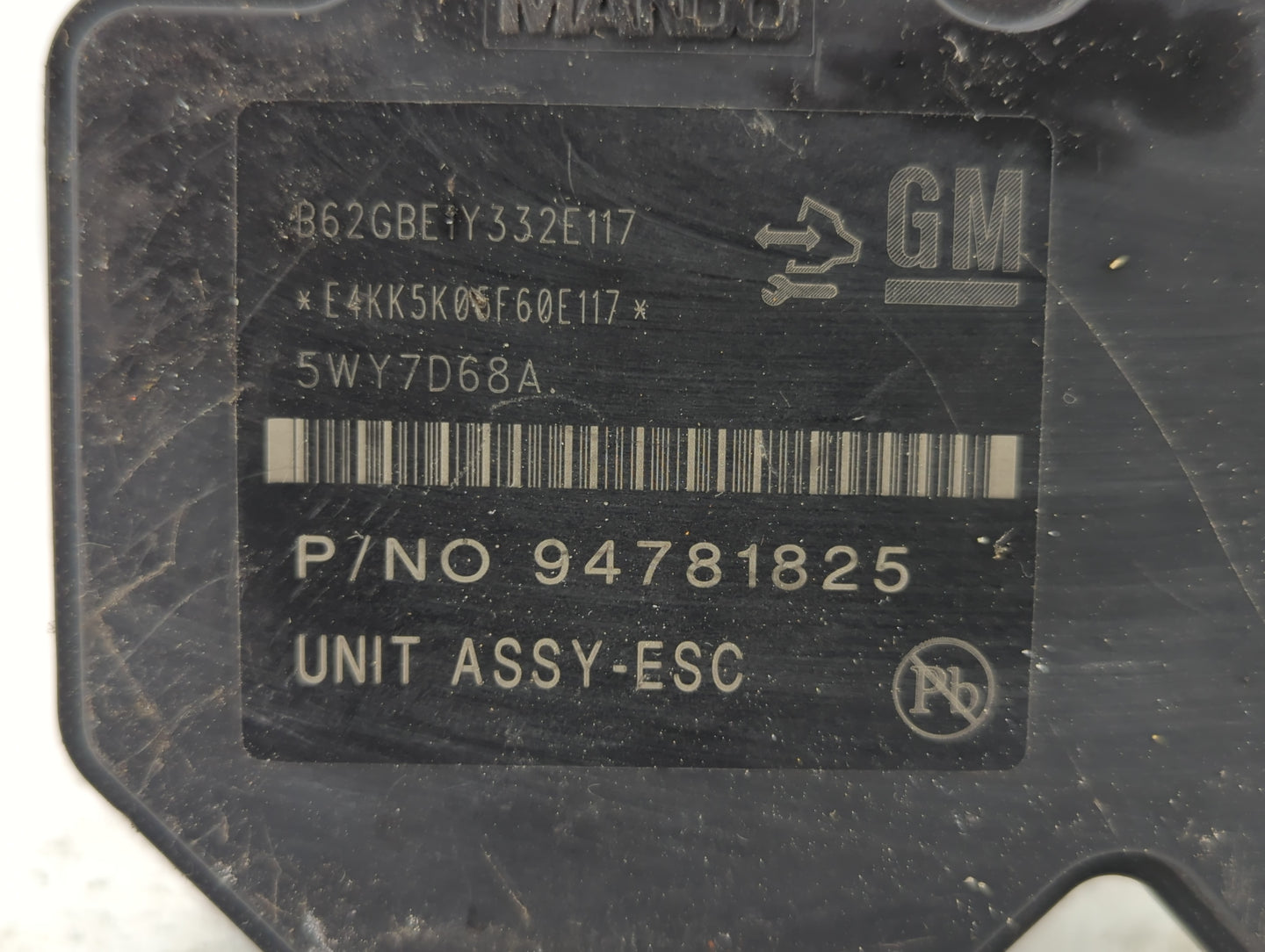 2015-2016 Chevrolet Sonic ABS Pump Control Module Replacement P/N:94781825 T300 ESC Fits Fits 2015 2016 OEM Used Auto Parts 