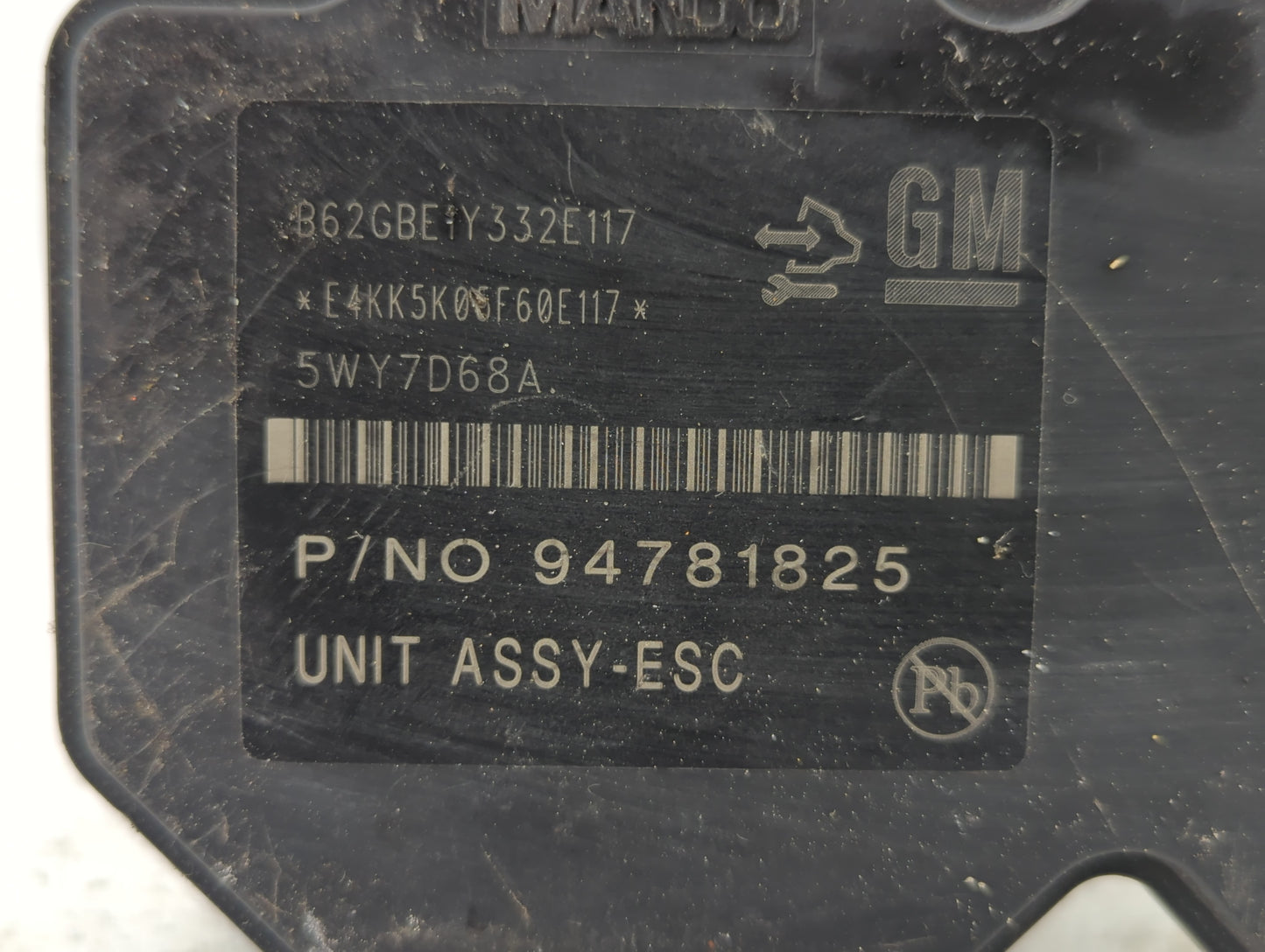 2015-2016 Chevrolet Sonic ABS Pump Control Module Replacement P/N:94781825 T300 ESC Fits Fits 2015 2016 OEM Used Auto Parts 