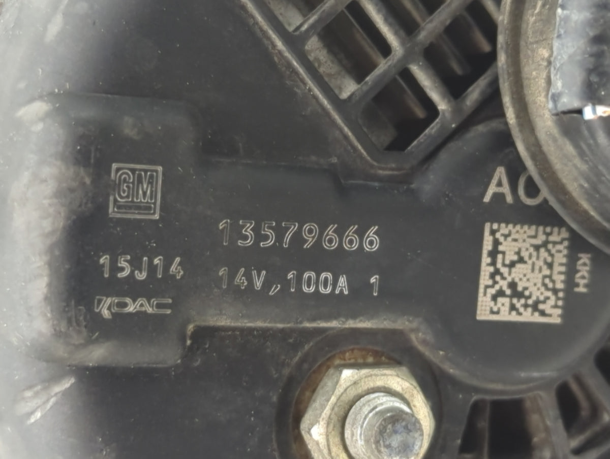 2012-2018 Chevrolet Sonic Alternator Replacement Generator Charging Assembly Engine OEM P/N:13579666 Fits OEM Used Auto Part