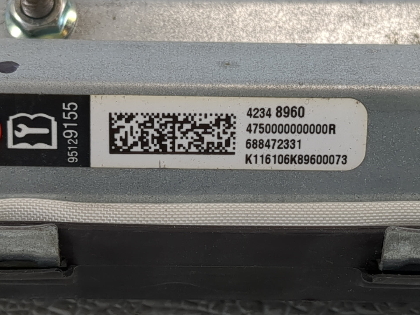 2016-2017 Chevrolet Spark Air Bag Driver Left Knee OEM P/N:42348960 Fits Fits 2016 2017 OEM Used Auto Parts - Oemusedautopar
