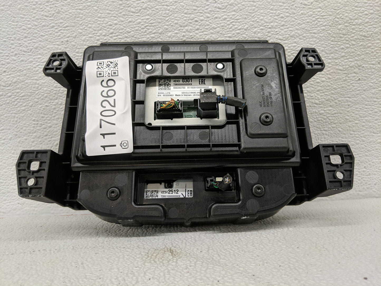 2016 Chevrolet Spark Radio AM FM Cd Player Receiver Replacement P/N:42342512 Fits OEM Used Auto Parts - Oemusedautoparts1.co