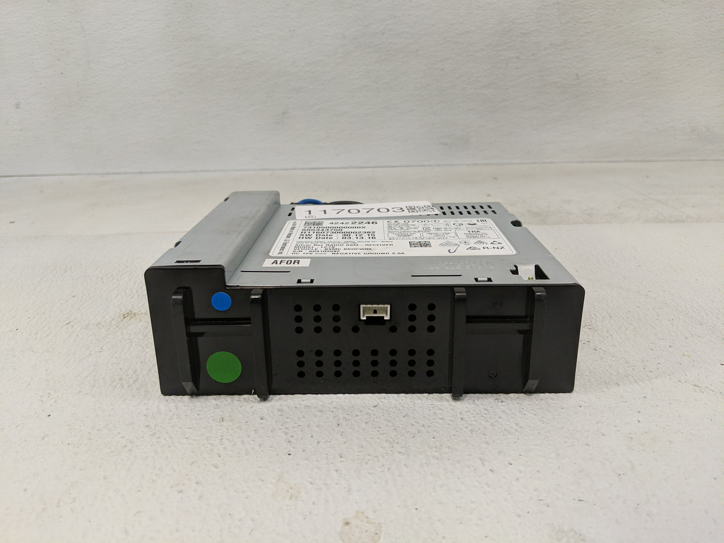 2016 Chevrolet Spark Radio AM FM Cd Player Receiver Replacement P/N:42422246 Fits OEM Used Auto Parts - Oemusedautoparts1.co
