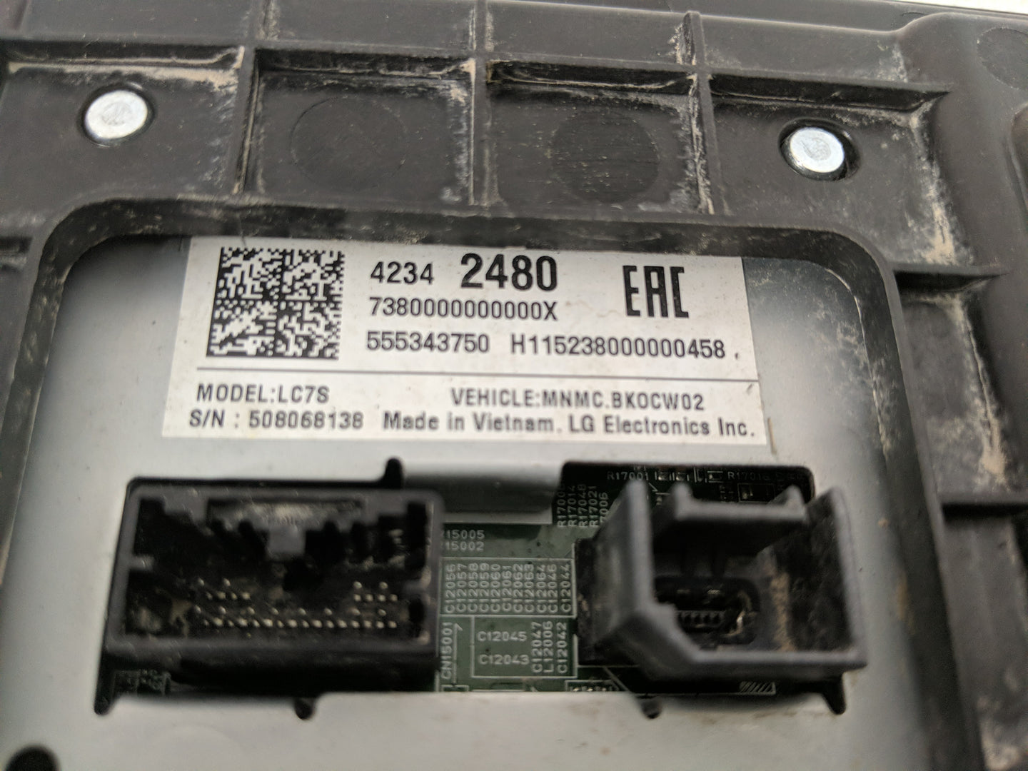 2016-2019 Chevrolet Spark Radio AM FM Cd Player Receiver Replacement P/N:42342480 Fits Fits 2016 2017 2018 2019 OEM Used Aut