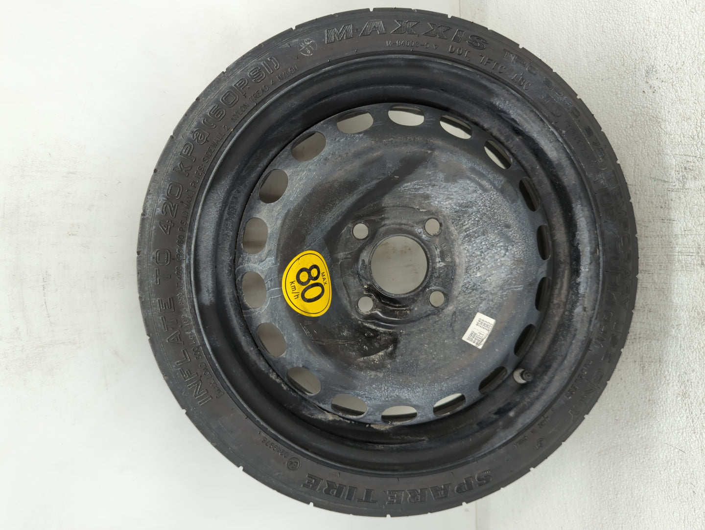 2016-2022 Chevrolet Spark Spare Donut Tire Wheel Rim Oem - Oemusedautoparts1.com