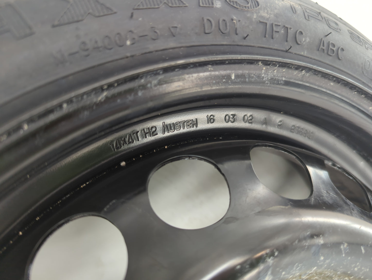 2016-2022 Chevrolet Spark Spare Donut Tire Wheel Rim Oem - Oemusedautoparts1.com
