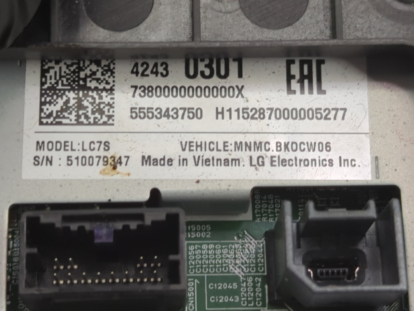2016-2017 Chevrolet Spark Information Display Screen - Oemusedautoparts1.com