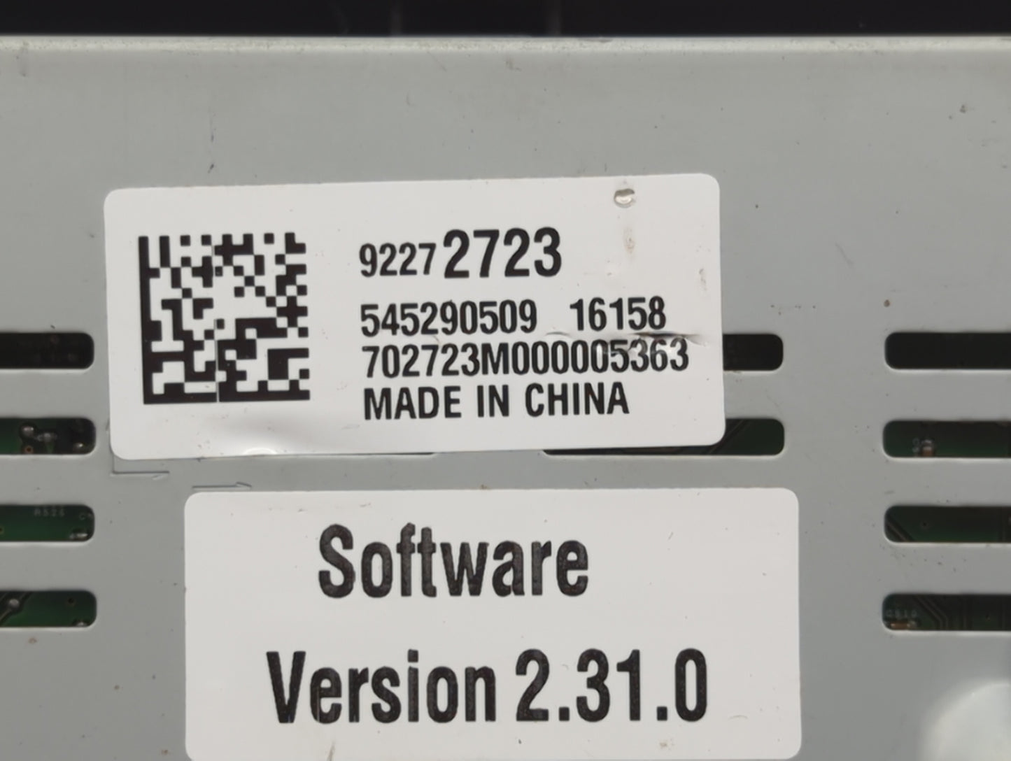 2016 Chevrolet Ss Information Display Screen - Oemusedautoparts1.com