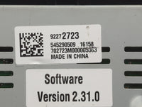 2016 Chevrolet Ss Information Display Screen - Oemusedautoparts1.com