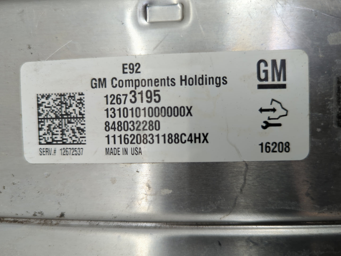 2016 Chevrolet Suburban 1500 PCM Engine Control Computer ECU ECM PCU OEM P/N:12673195 12672537 Fits Fits 2014 2015 OEM Used 