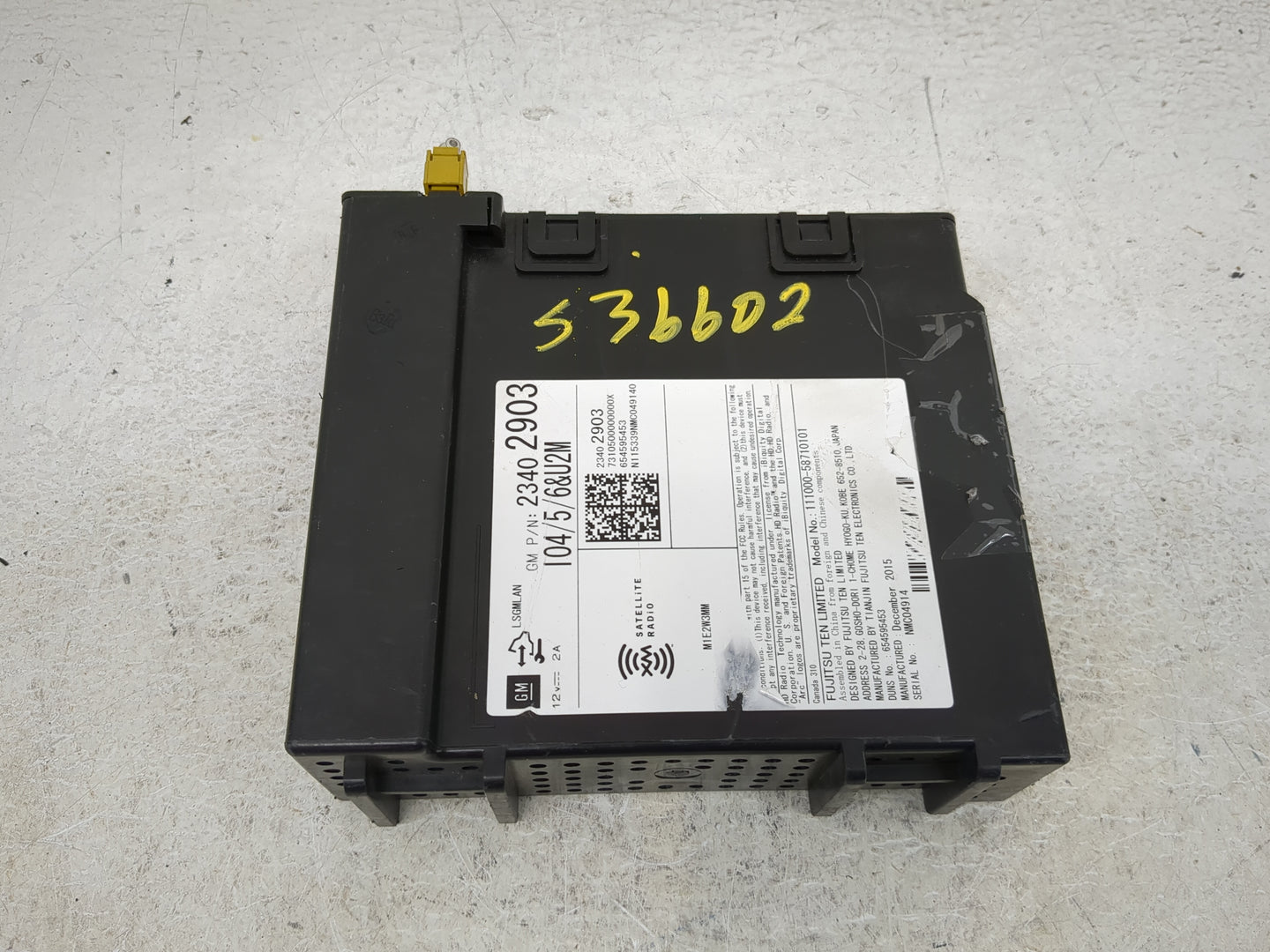 2016 Chevrolet Suburban 1500 Radio AM FM Cd Player Receiver Replacement P/N:23402903 Fits Fits 2017 OEM Used Auto Parts - Oe
