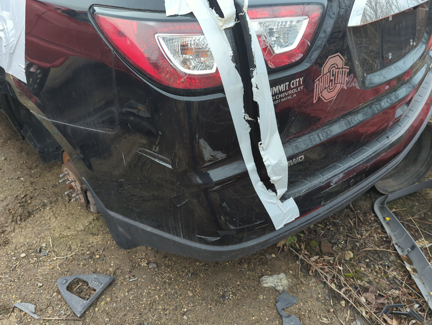 2013-2017 Chevrolet Traverse Rear Bumper Assembly Oem 1361066 - Oemusedautoparts1.com