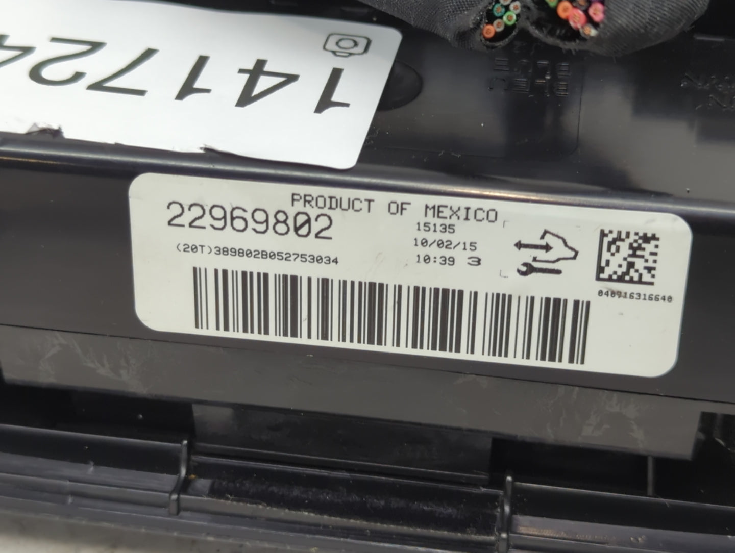 2013-2017 Chevrolet Traverse Climate Control Module Temperature AC/Heater Replacement P/N:22969802 Fits OEM Used Auto Parts 