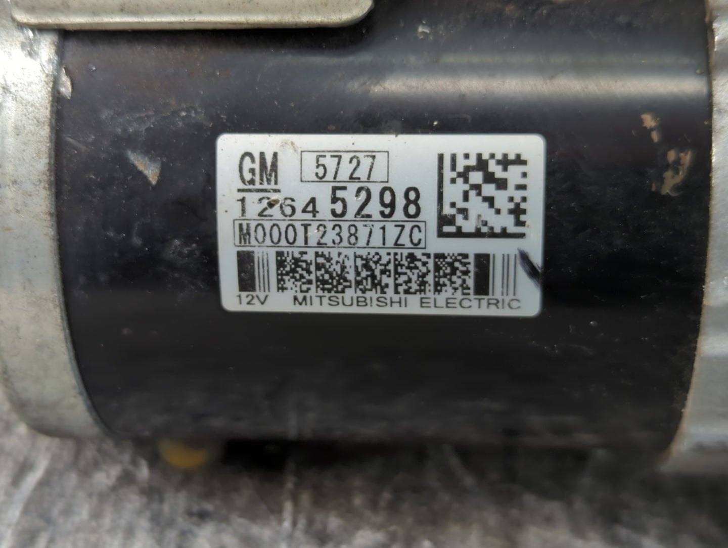2016 Chevrolet Traverse Car Starter Motor Solenoid OEM P/N:M000T23871ZC 12645298 Fits OEM Used Auto Parts - Oemusedautoparts