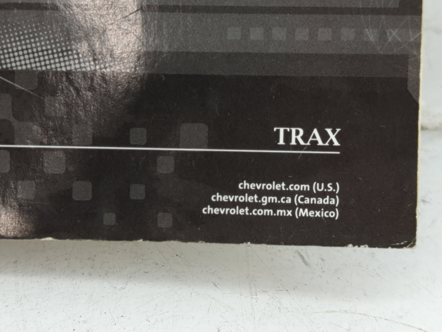 2016 Chevrolet Trax Owners Manual Book Guide P/N:23427377 OEM Used Auto Parts - Oemusedautoparts1.com