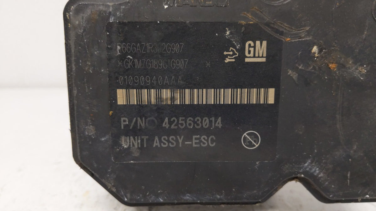 2016 Chevrolet Trax Anti-Lock Brake ABS Pump Module Actuator OEM P/N:42403007 42563014 Fits OEM Used Auto Parts - Oemusedaut