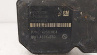2016 Chevrolet Trax Anti-Lock Brake ABS Pump Module Actuator OEM P/N:42403007 42563014 Fits OEM Used Auto Parts - Oemusedaut