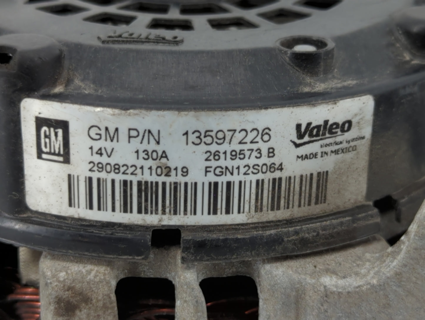 2013-2018 Chevrolet Trax Alternator Replacement Generator Charging Assembly Engine OEM P/N:13597226 13577154 Fits OEM Used A