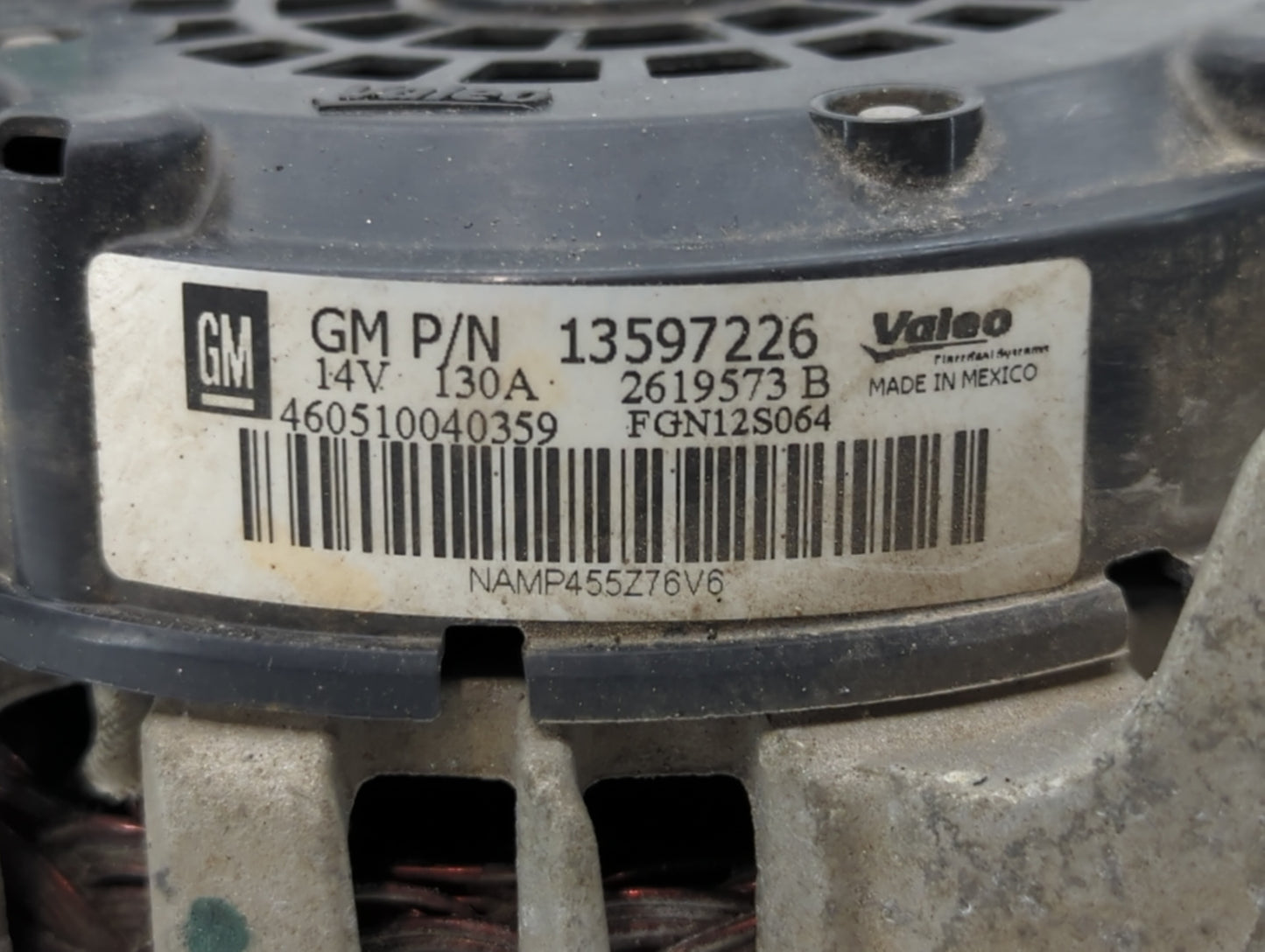 2013-2021 Chevrolet Trax Alternator Replacement Generator Charging Assembly Engine OEM P/N:13577154 13597226 Fits OEM Used A