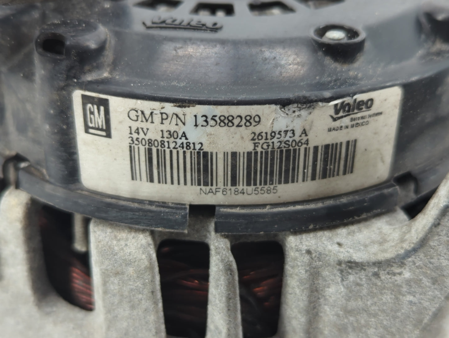 2013-2021 Chevrolet Trax Alternator Replacement Generator Charging Assembly Engine OEM P/N:13588289 Fits OEM Used Auto Parts