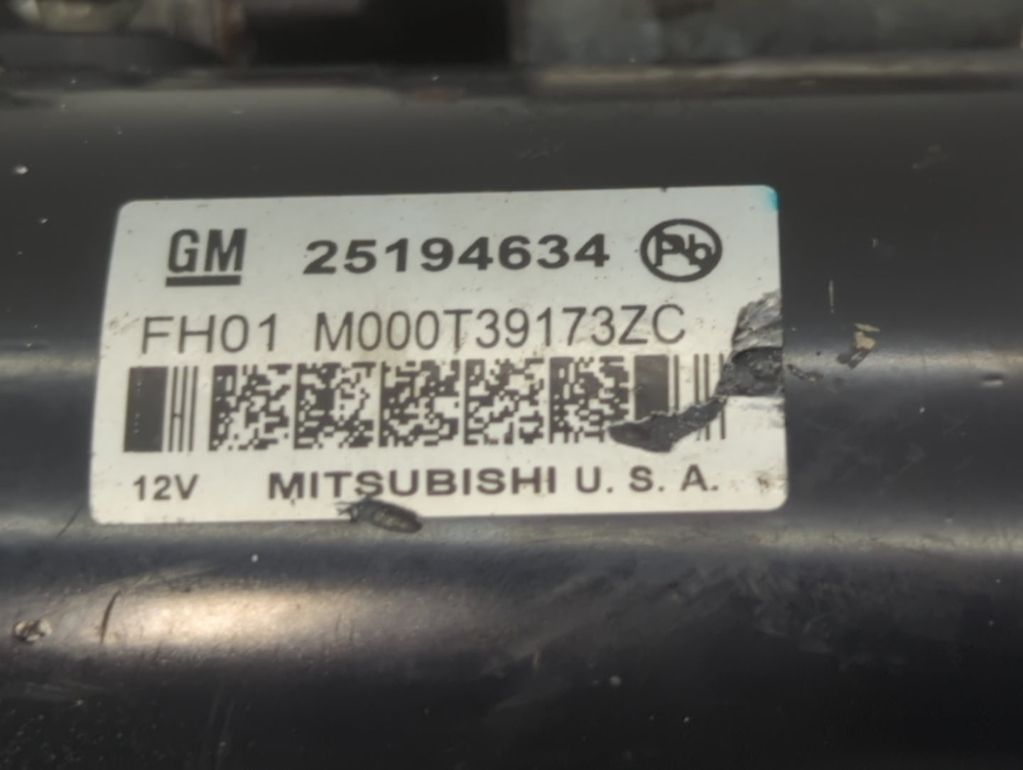 2013-2021 Chevrolet Trax Car Starter Motor Solenoid OEM P/N:FH01 M000T39173ZC 25194634 Fits OEM Used Auto Parts - Oemusedaut