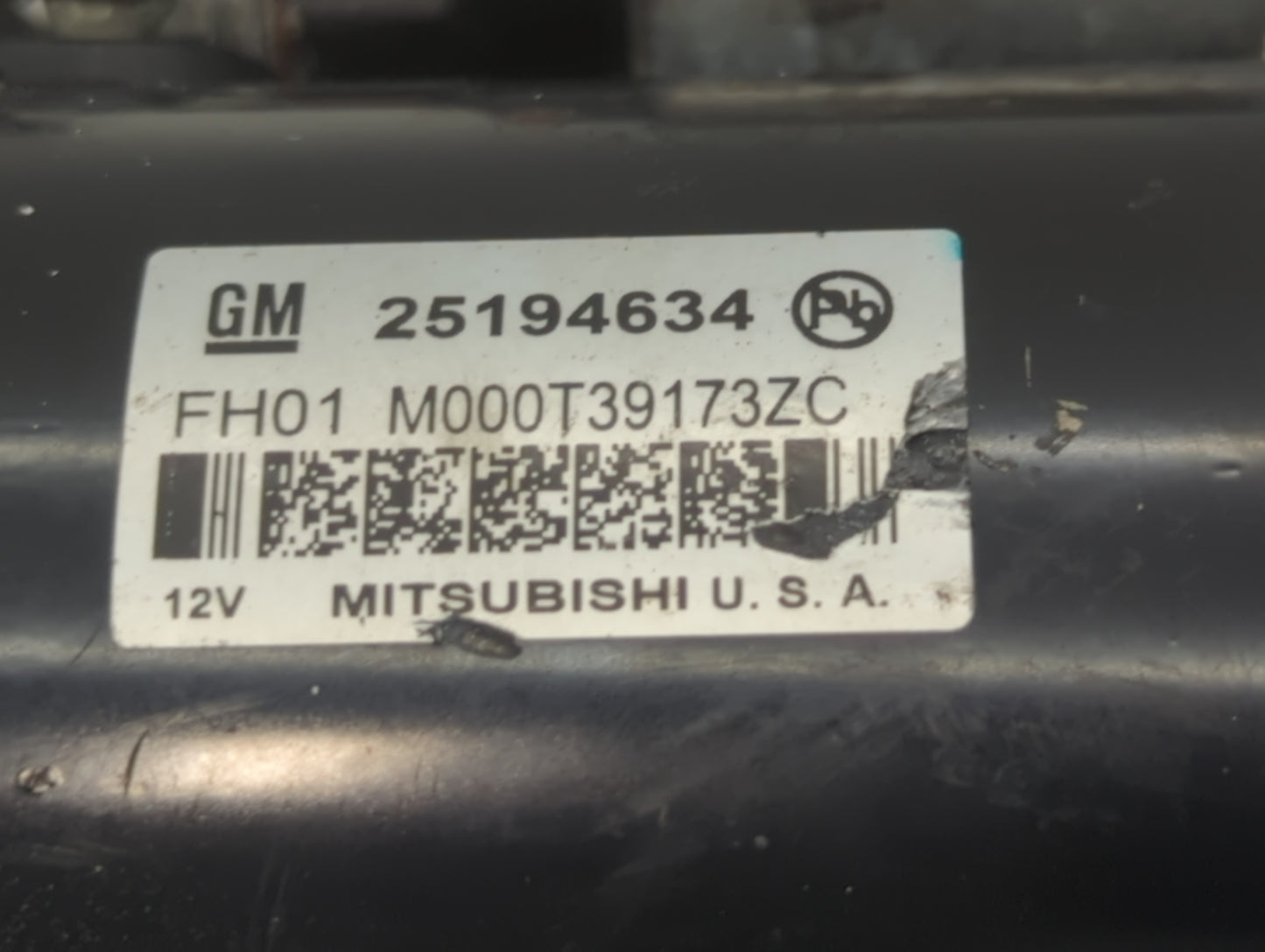 2013-2021 Chevrolet Trax Car Starter Motor Solenoid OEM P/N:FH01 M000T39173ZC 25194634 Fits OEM Used Auto Parts - Oemusedaut