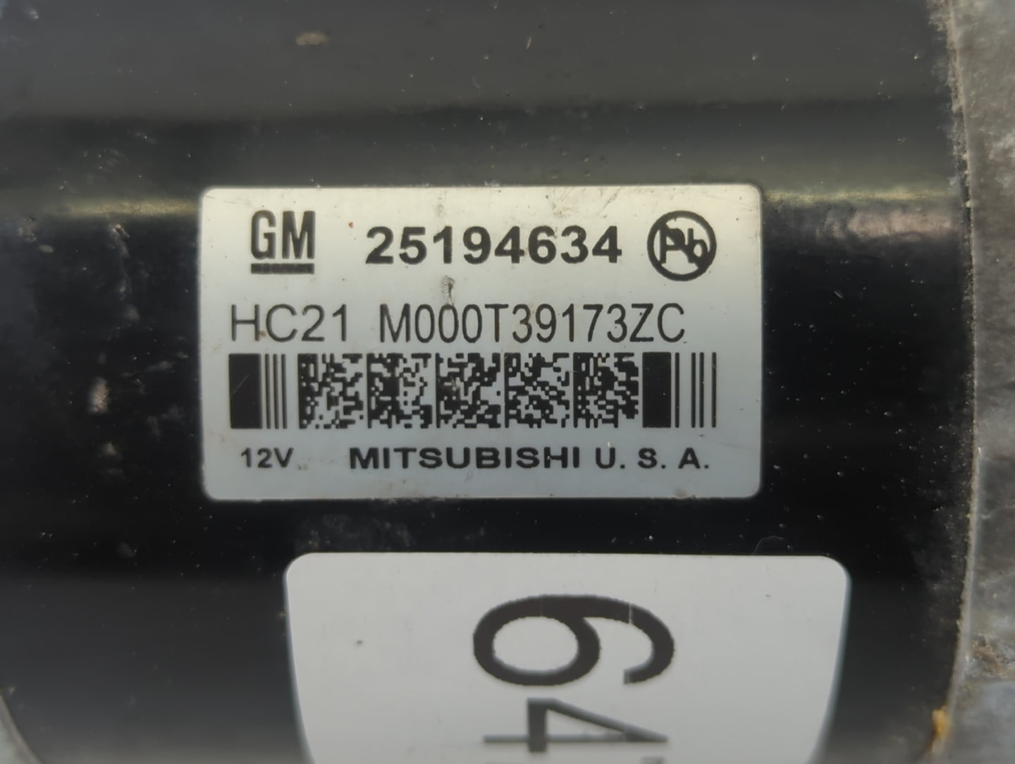 2013-2021 Chevrolet Trax Car Starter Motor Solenoid OEM P/N:FH01 M000T39173ZC 25194634 Fits OEM Used Auto Parts - Oemusedaut