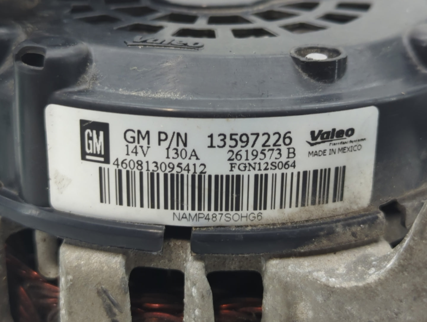 2013-2021 Chevrolet Trax Alternator Replacement Generator Charging Assembly Engine OEM P/N:13597226 Fits OEM Used Auto Parts